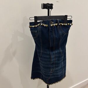 Embellished Denim Dress